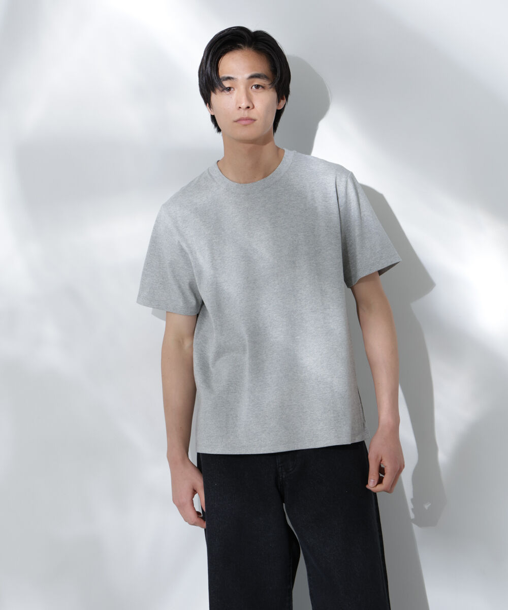 nano･universe「Anti Soaked(R) 汗染み防止 クルーネック レギュラーシルエットTシャツ」|Tシャツ・カットソー|