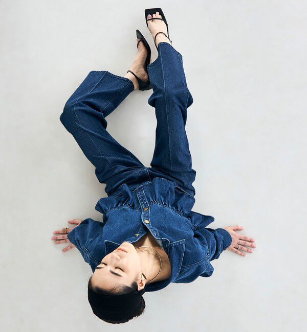Rie Miller「【RM denim】センタープレスデニム」|デニム|