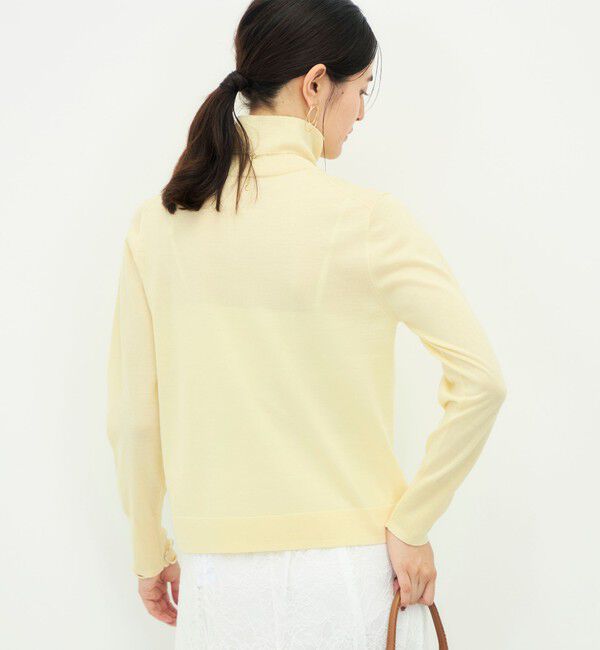NOLLEY'S sophi「【新色追加】【一部WEB限定カラー】《抗ピンリング/手洗い可能》ウール100 18Ｇハイネックプルオーバー」|ニット・セーター|