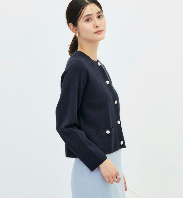 NOLLEY'S「【BECシリーズ】《調温性》ミラノリブニットジャケット」|カーディガン|