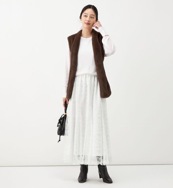 NOLLEY'S「【WEB＆一部店舗限定カラー】ウォッシャブル総レースマチスカート」|スカート|