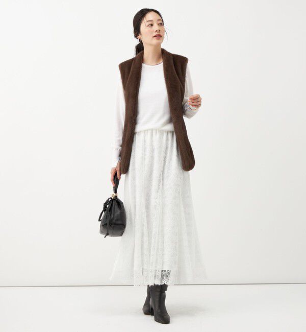 NOLLEY'S「【WEB＆一部店舗限定カラー】ウォッシャブル総レースマチスカート」|スカート|