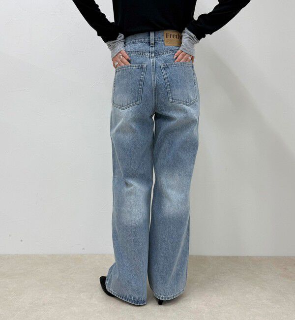 fredy emue「【待望の新色＆サイズ展開追加／@sora_522m企画】BASIC STRAIGHT DENIM」|デニム|