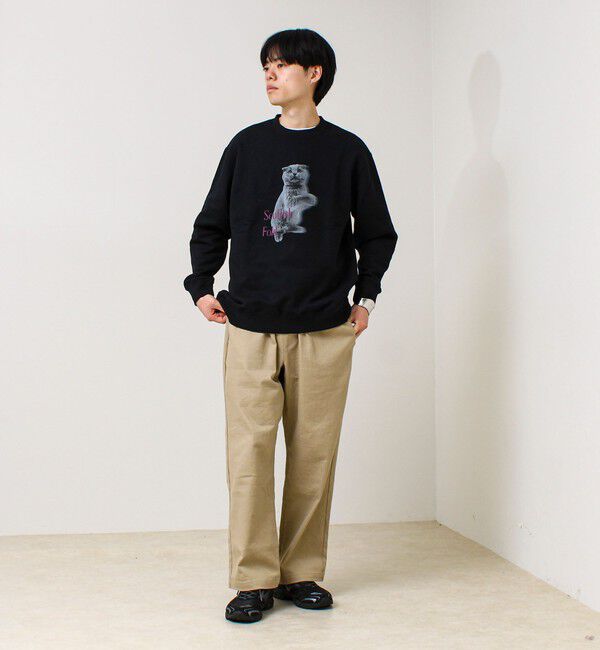 GLOSTER「【MY PET】クルーネックプリントスウェット」|スウェット・ジャージ|