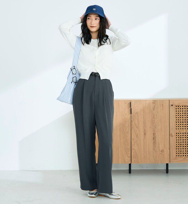 fredy emue「FR刺繍コットン混BASICカーディガン」|カーディガン|