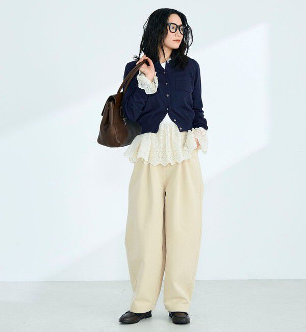 fredy emue「FR刺繍コットン混BASICカーディガン」|カーディガン|