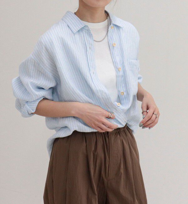 fredy emue「LINEN100 2WAYカシュクールシャツ」|シャツ・ブラウス|