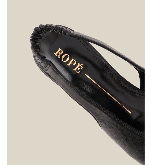ROPE「ポインテッドVカットパンプス」|パンプス|