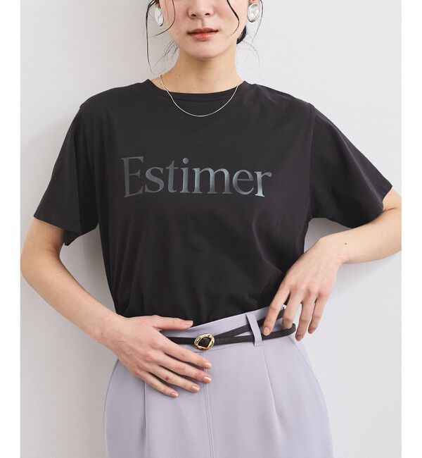 VIS「【接触冷感/洗える】アソートロゴプリントTシャツ」|Tシャツ・カットソー|