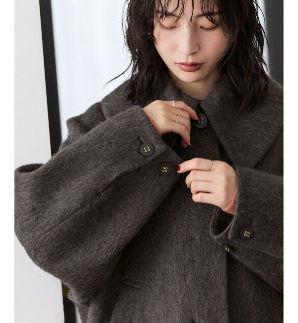 VIS「ビッグカラーモモンガシャギーショートコート」|その他|
