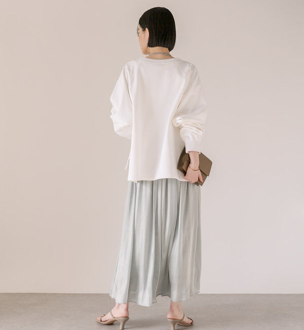  「【大人が着やすい】キーネックオーバースウェット」|Tシャツ・カットソー|