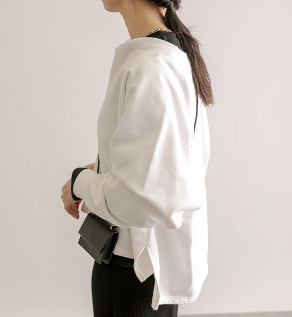  「【大人が着やすい】キーネックオーバースウェット」|Tシャツ・カットソー|