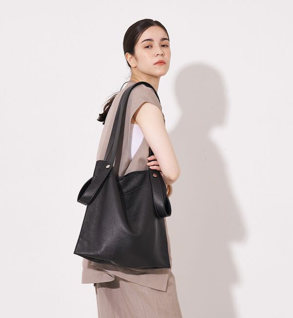 collex「【WEB限定】【BEAURE/ヴュレ】カウレザー 2WAY ハンドル トートバッ」|トートバッグ|