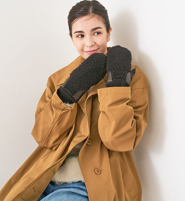 collex「【福田手袋】【タッチパネル対応】ボアミトングローブ」|手袋|