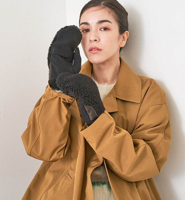 collex「【福田手袋】【タッチパネル対応】ボアミトングローブ」|手袋|