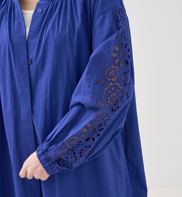 collex「アイレット刺繍ガウンワンピース」|ワンピース|