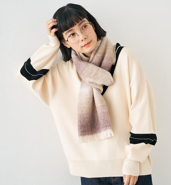 collex「ウール混グレデーションストール」|マフラー|