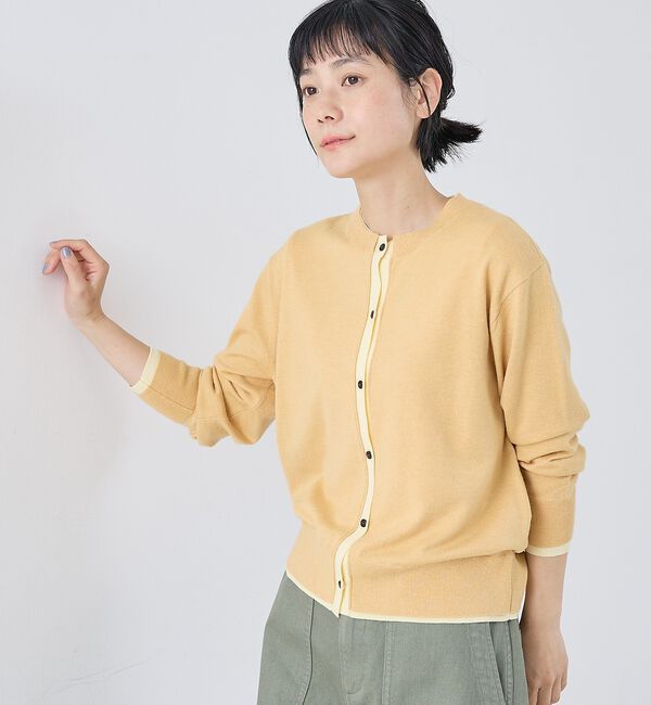 collex「バイカラーコンパクトカーディガン」|カーディガン|