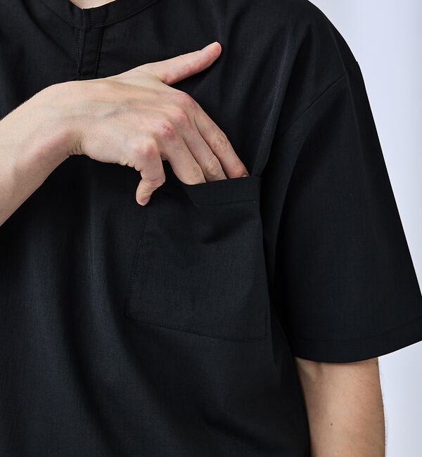 ABAHOUSE「【ストレッチドライ】キーネック 半袖Tシャツ / スキッパーシャツ」|Tシャツ・カットソー|