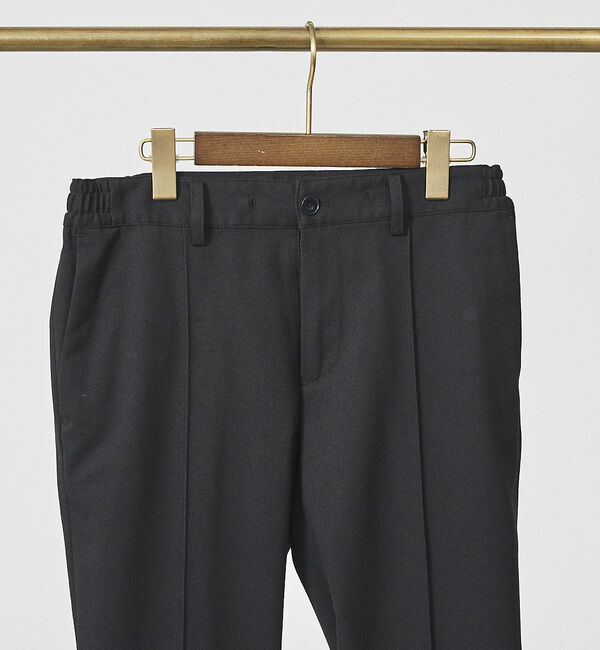 ABAHOUSE「【FLEX PANTS】ピンタック イージーパンツ /TR 強撚 ボタニーサージ」|スラックス|