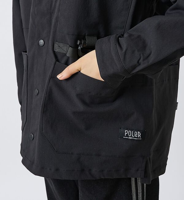 ABAHOUSE「【POLER/ポーラー】STRECH GEAR POCKET JK/撥水/ワーク」|アウトドア|