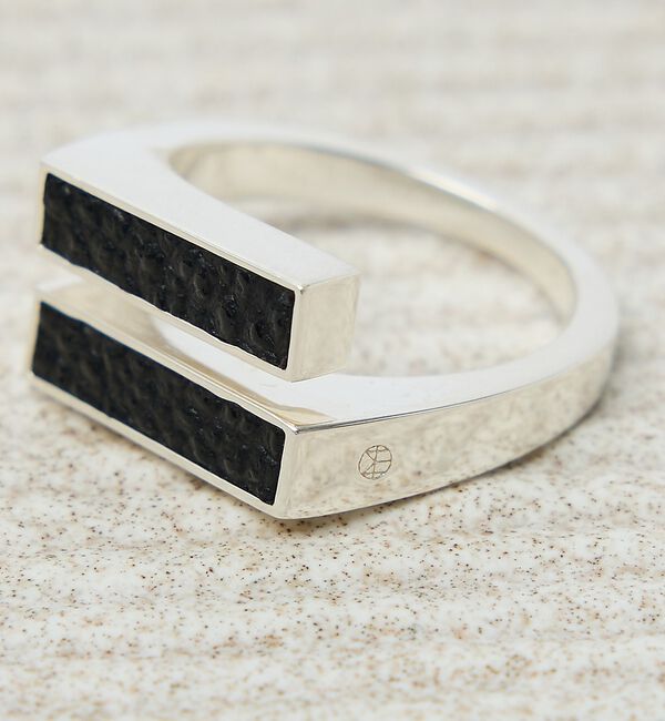 ABAHOUSE「【UNISEX】SIGNET SPLIT RING / シグネットスプリット リ」|リング|