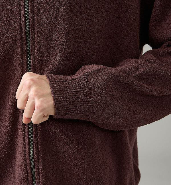 ABAHOUSE「コットンブークレー ダブルZIP クルーカーディガン」|カーディガン|