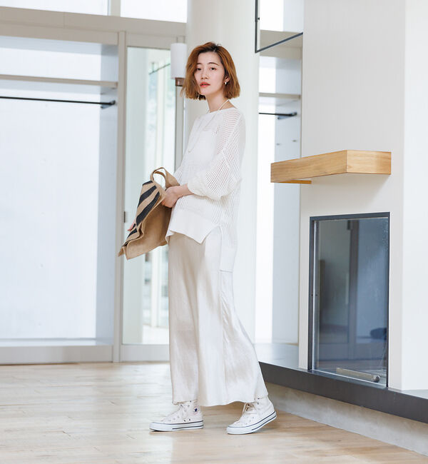 Rouge vif「グリットメッシュニットプルオーバー」|ニット・セーター|