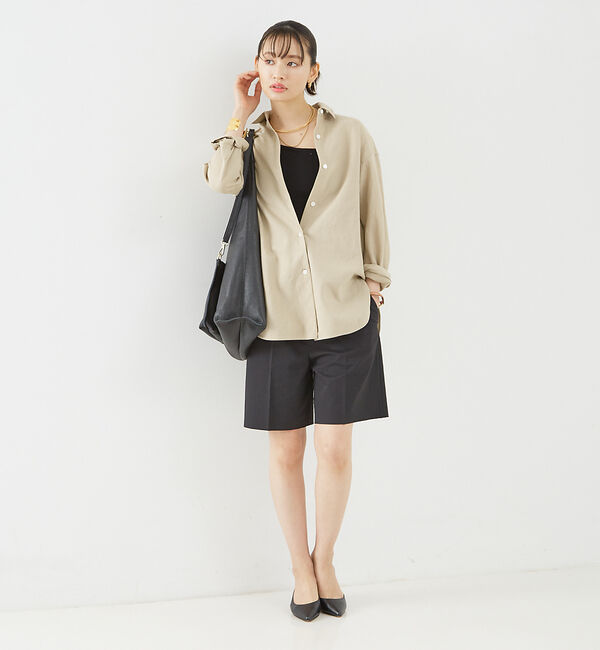 Rouge vif「綿麻レギュラー ナチュラルシャツ」|シャツ・ブラウス|