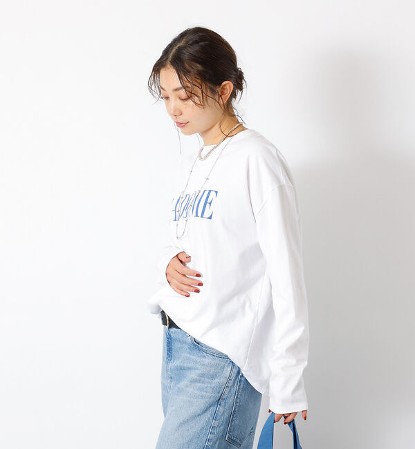 Rouge vif「別注【MICA&DEAL /マイカアンドディール】LADOME プリントロンT」|Tシャツ・カットソー|