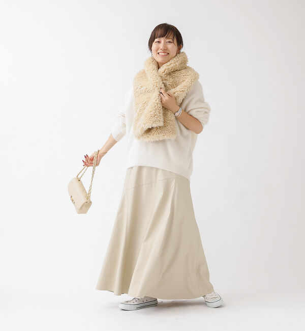 Rouge vif「【ロングセラー】エコレザースカート」|スカート|