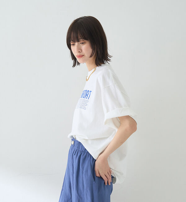 Rouge vif「ピグメントダイカジュアルロゴBIG Tシャツ」|Tシャツ・カットソー|