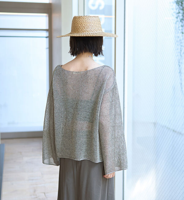Rouge vif「シアーメッシュペーパーニットプルオーバー」|ニット・セーター|