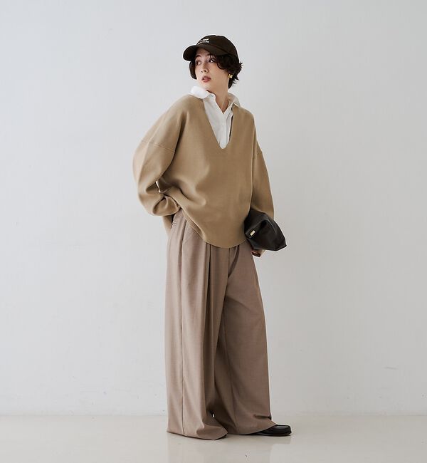Rouge vif「タックワイドストレートパンツ」|その他|
