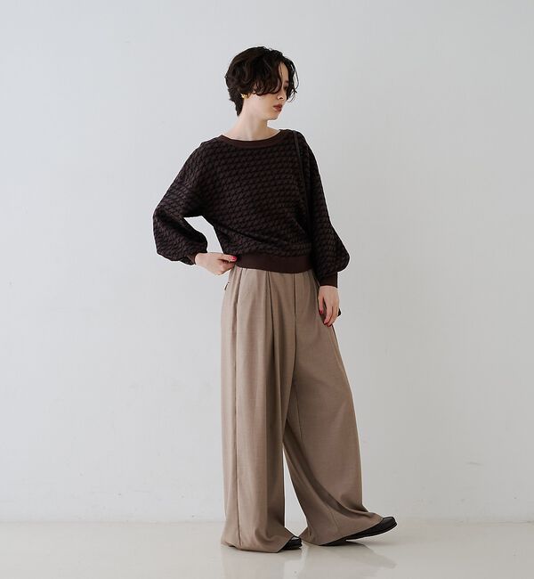 Rouge vif「タックワイドストレートパンツ」|その他|