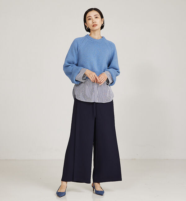 qualite「＜ITALY＞コンパクトローゲージニット」|ニット・セーター|