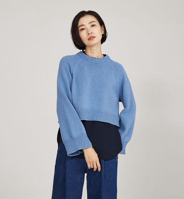 qualite「＜ITALY＞コンパクトローゲージニット」|ニット・セーター|