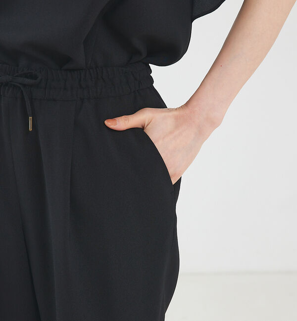 qualite「【セットアップ対応】バックサテンジョーゼットパンツ」|その他|