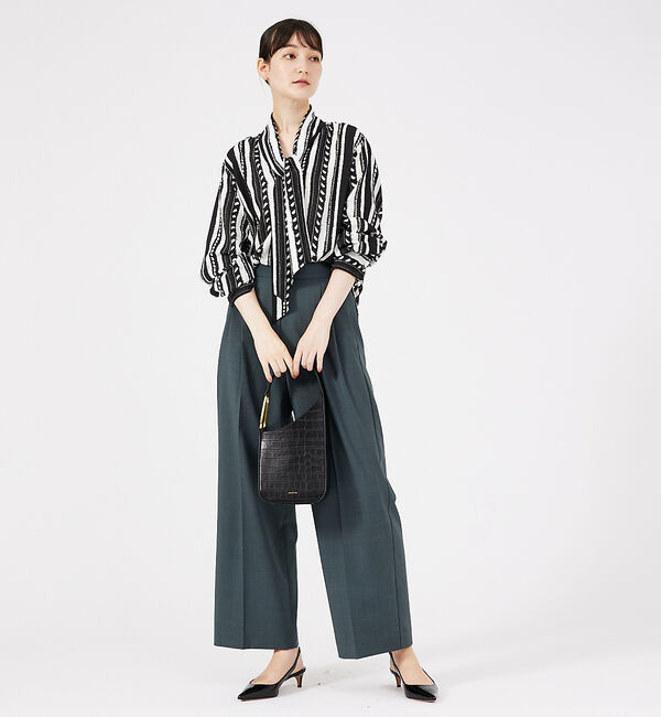 qualite「【セットアップ対応】ウールトロ2タックストレートパンツ」|その他|