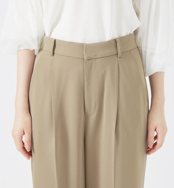 qualite「マットサテンストレートパンツ」|その他|