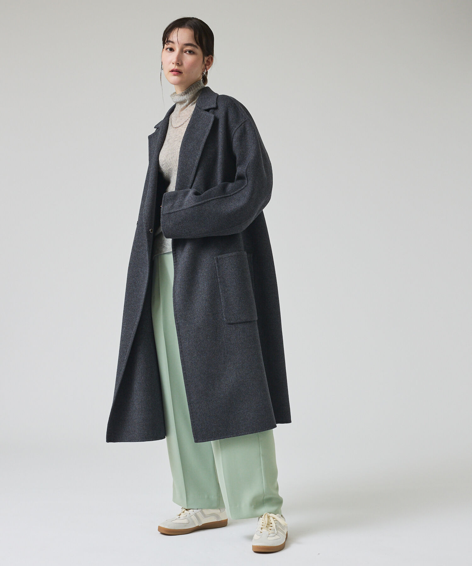qualite「マットサテンストレートパンツ」|その他|