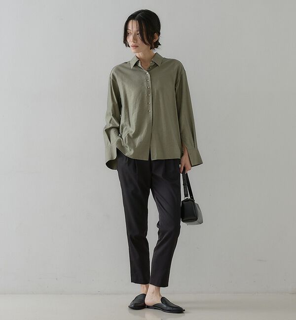 qualite「【2026秋冬新色】ウォームサテンタックパンツ / 2WAYストレッチ」|その他|