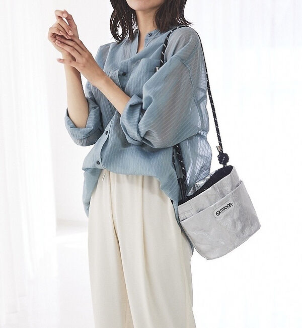 abahouse mavie「【OUTDOOR】 Tyvek x PVC Bucket」|ショルダー・メッセンジャー|