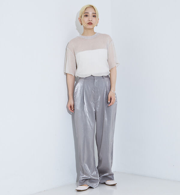 NOMINE「チュールTシャツ」|Tシャツ・カットソー|