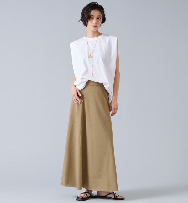 Liesse「【定番】ニュアンスノースリーブカットソー」|Tシャツ・カットソー|