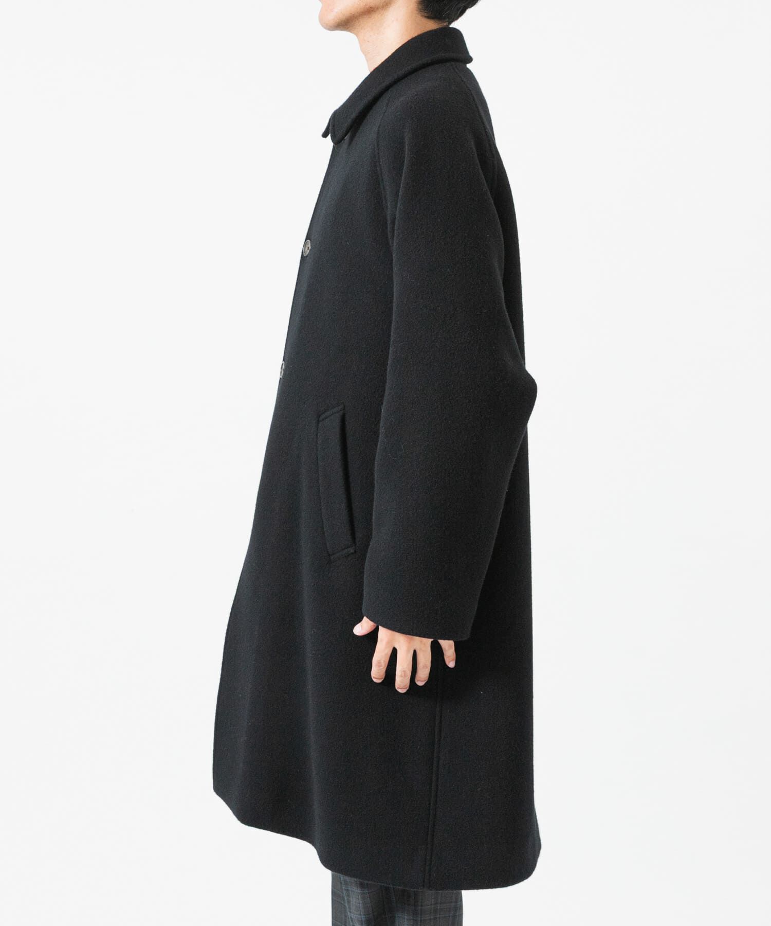 URBAN RESEARCH「WOOL BAL COLLAR COAT」|ノーカラーコート|