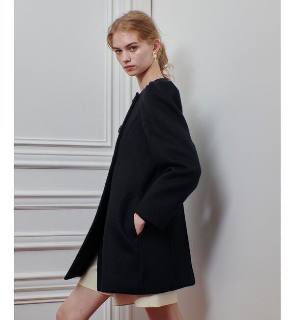 LOULOU WILLOUGHBY「【LOULOU WILLOUGHBY】シャルムビーバーパワショルコート」|ダッフルコート|