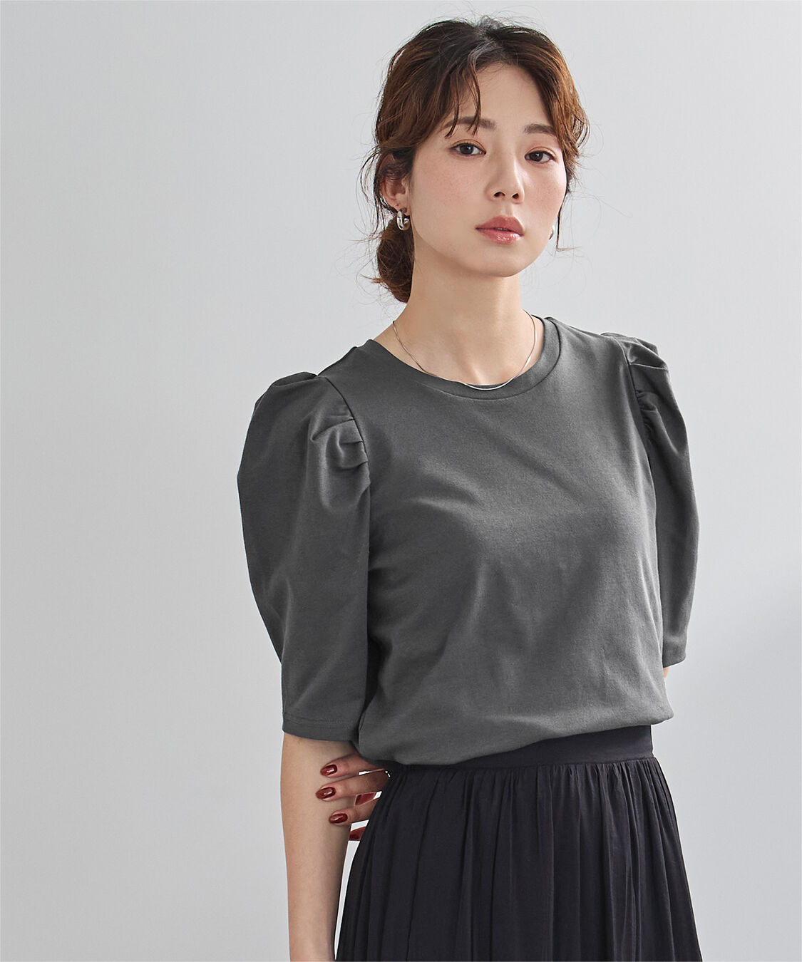 ur's「汗染み防止パフスリーブTシャツ」|Tシャツ・カットソー|
