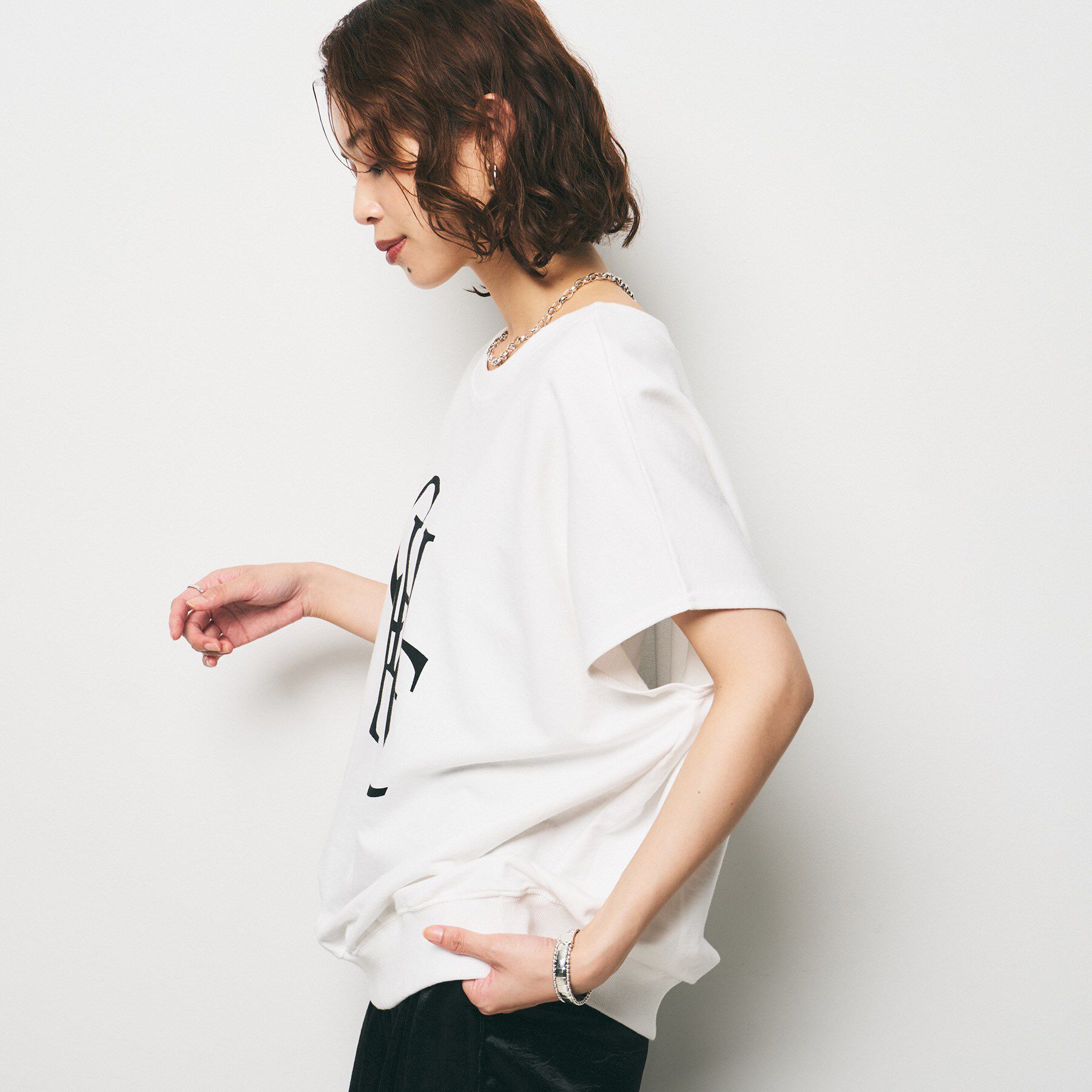 UNTITLED「【CHIGNON】別注 ミニ裏毛フレンチスリーブプルオーバー」|Tシャツ・カットソー|