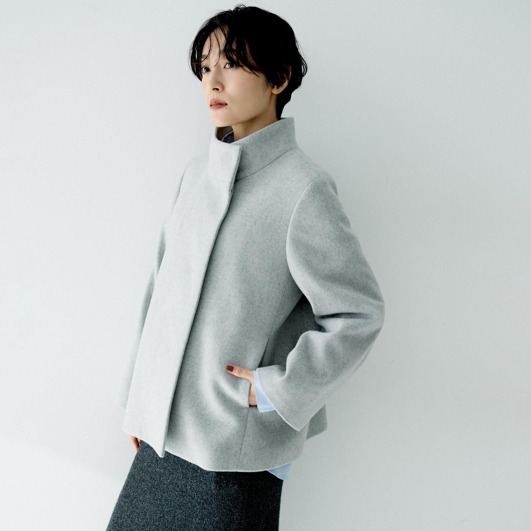 UNTITLED「【着回しが効く／オンオフアウター】ウールショートコート」|その他|